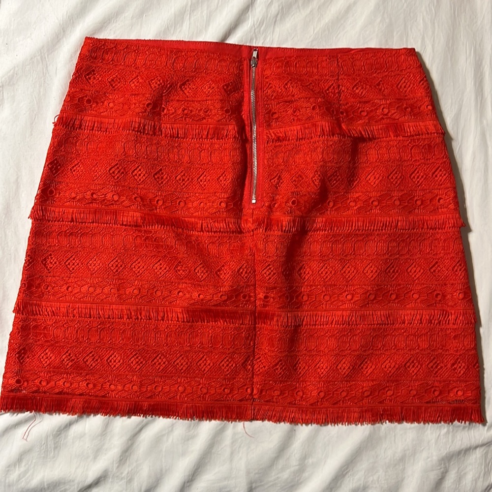 J. Crew Red Mini Skirt - Picture 3 of 3